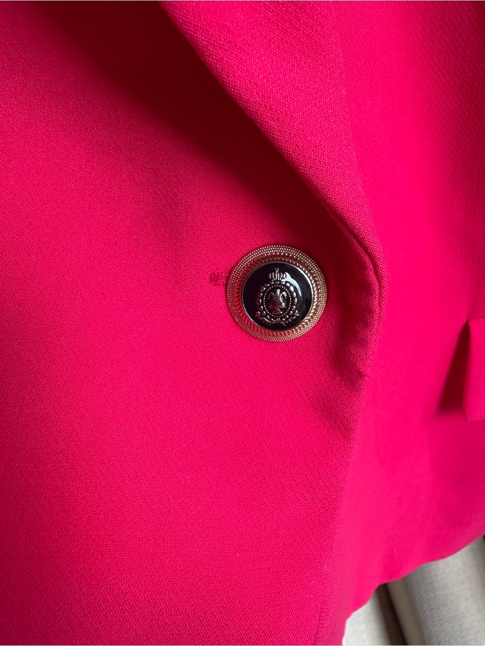Zara Hot Pink Single-Button Tailored Blazer - Picture 6 of 8